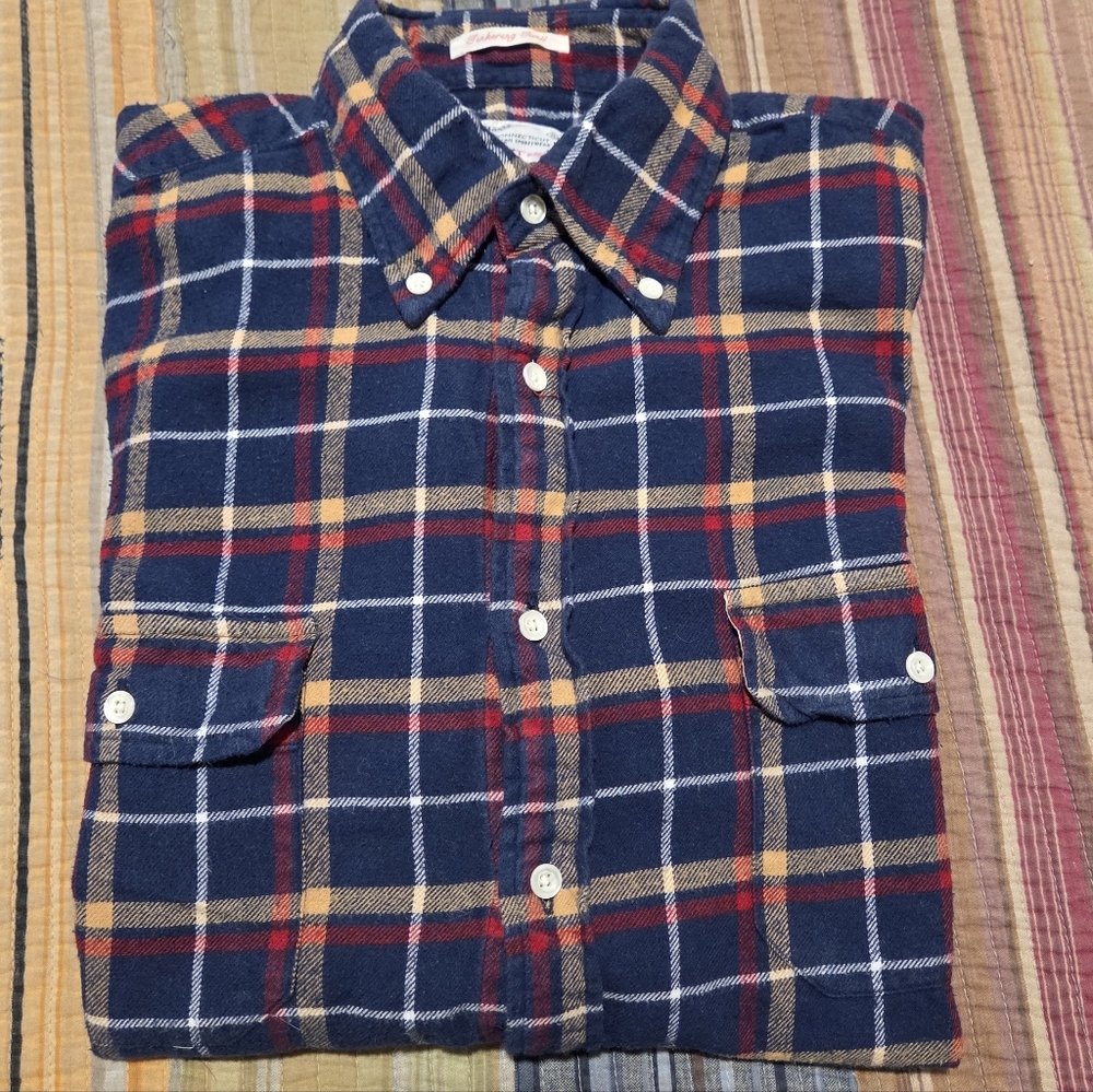 Gant Tinkering Twill Men's Blue Plaid Shirt
